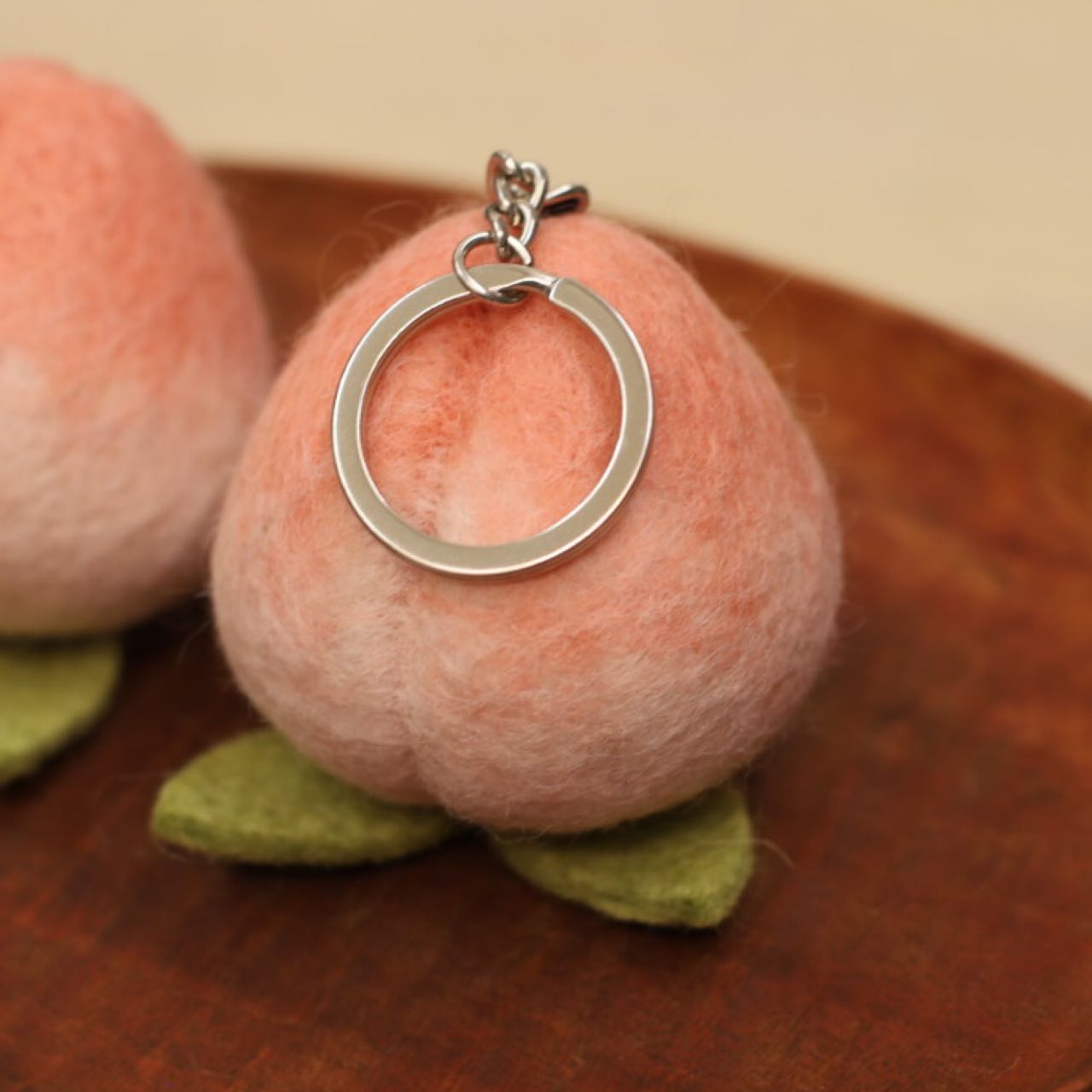 Keychain-Longevity Peach