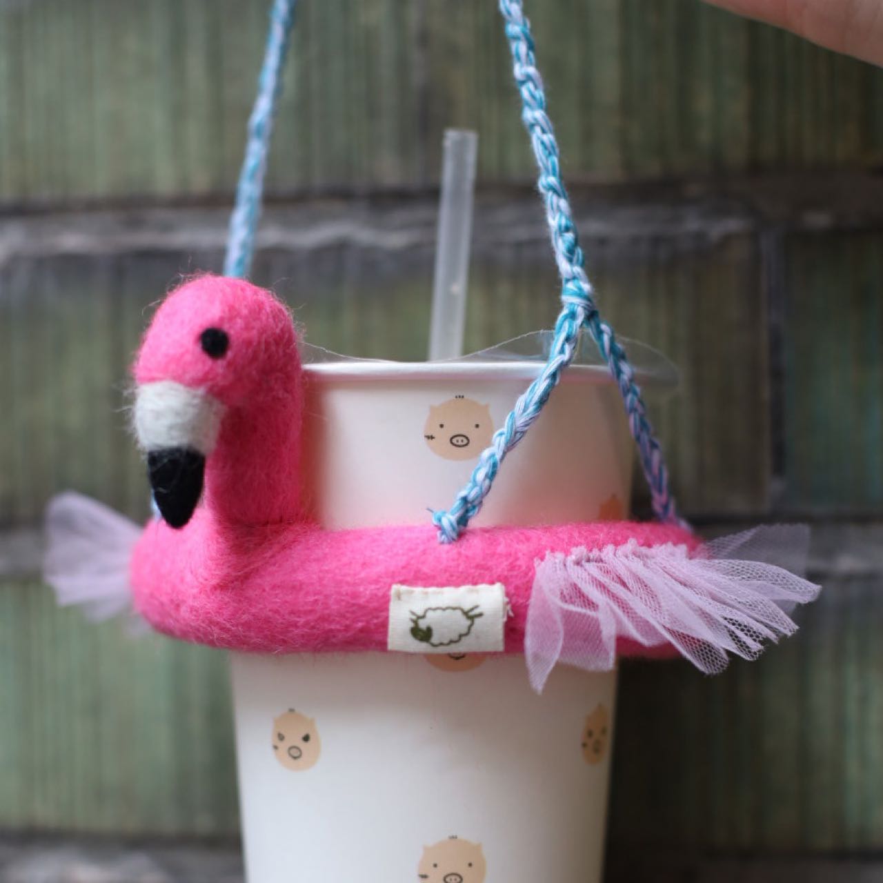Cup Sleeve-Flamingo