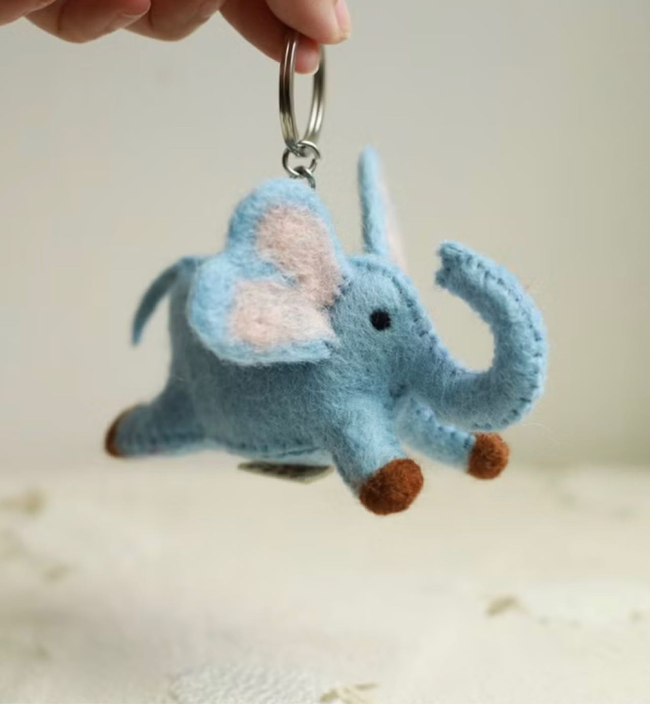 Keychain-Mini Butterfly Elephant