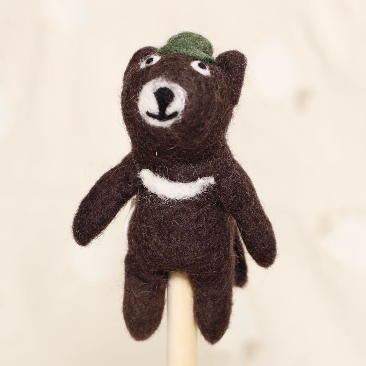Finger Puppet-Scout Black Bear